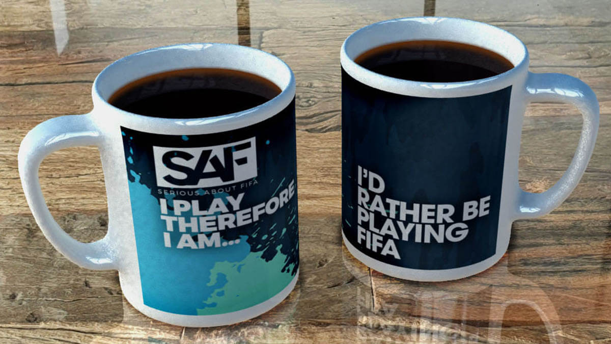 3D product visualisation SAF mug render