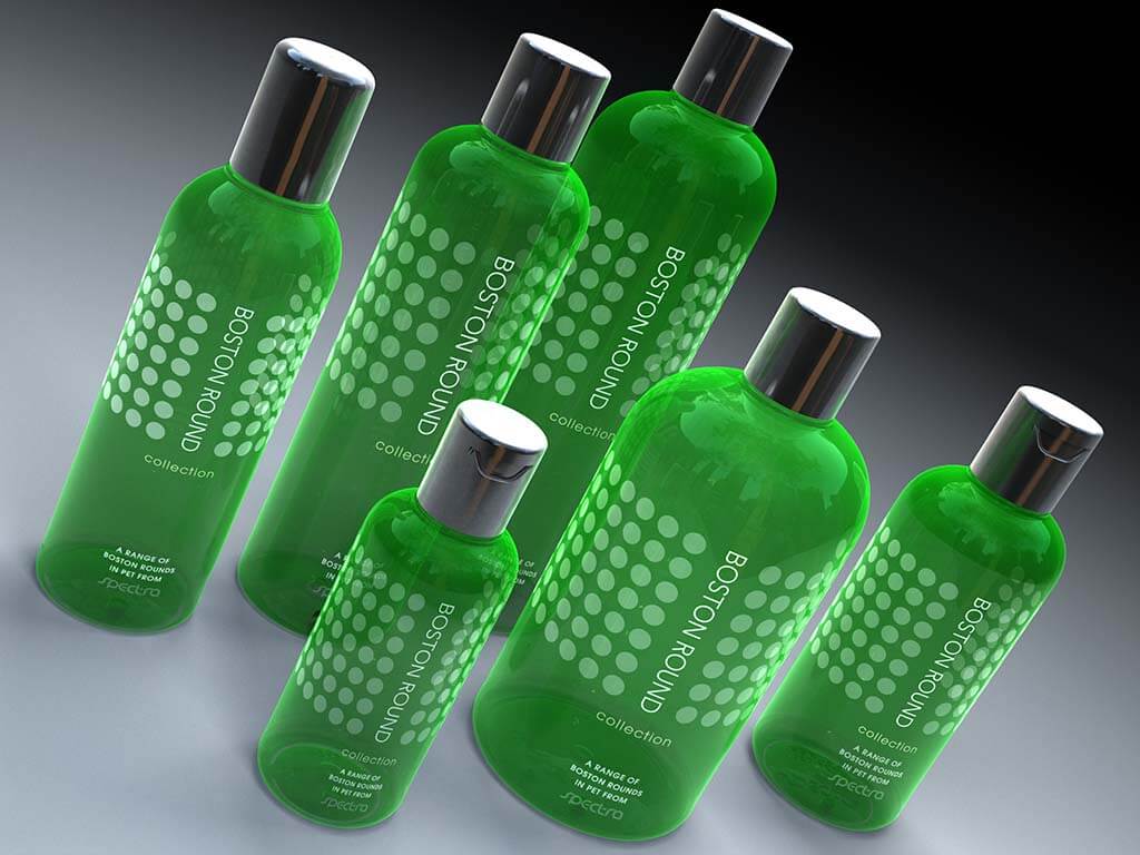 3D product visualisation bottle green 1