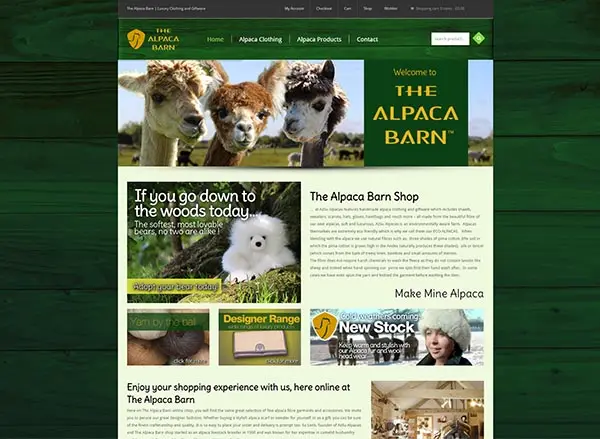 Alpaca Barn eCommerce Website