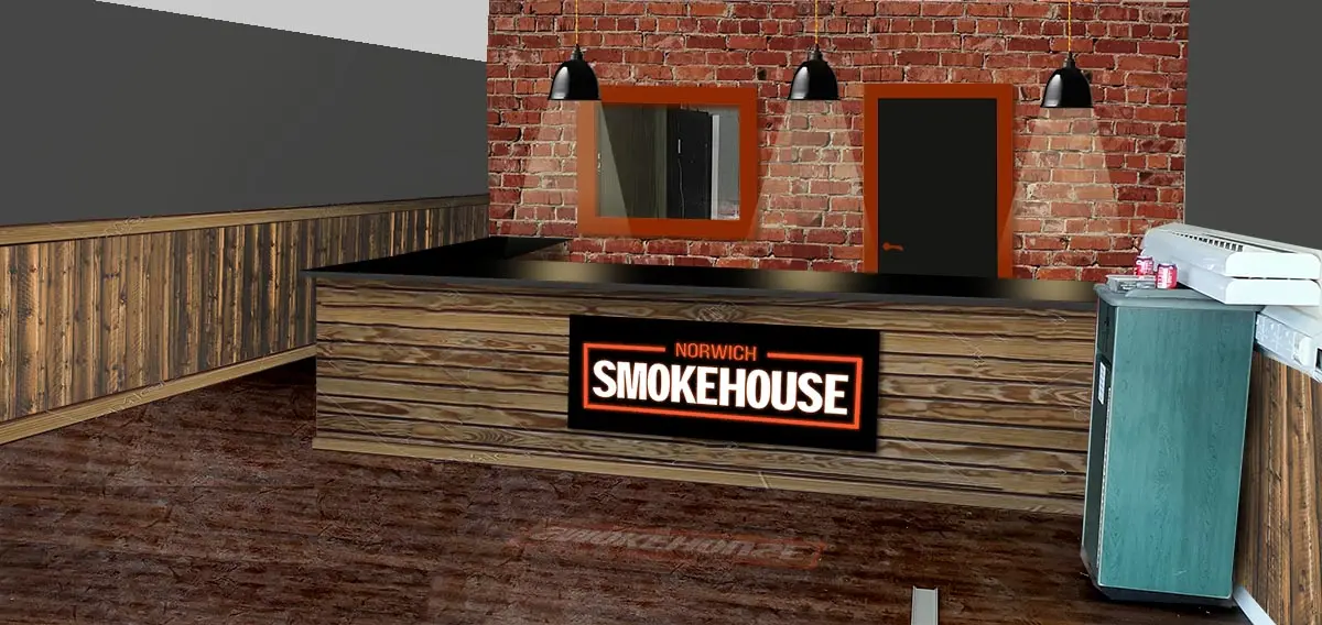 Norwich Smokehouse Interior Mockup