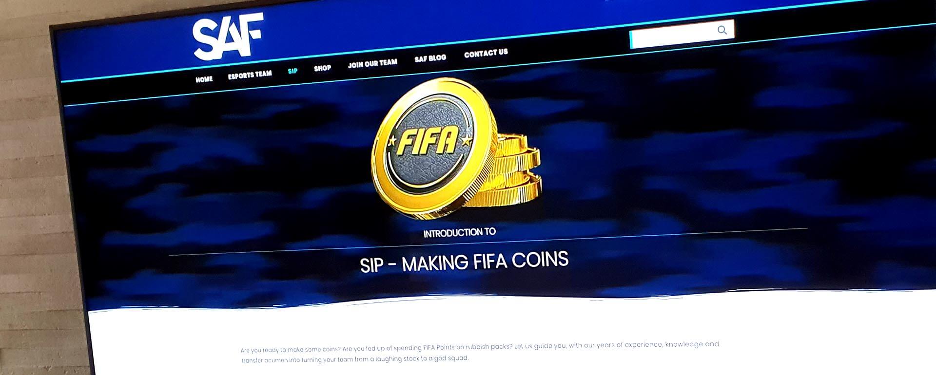 Serious About FIFA Website and Brand Development